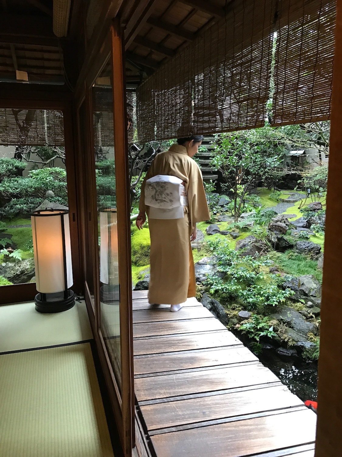 Jardin Ryokan à Kyoto.