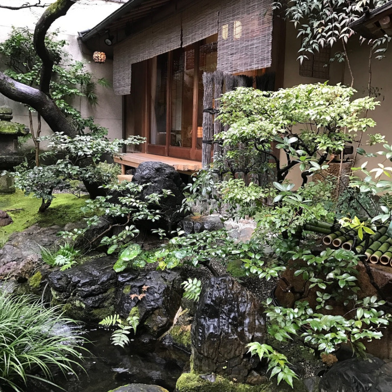 Visite privée d'un ryokan à Kyoto.