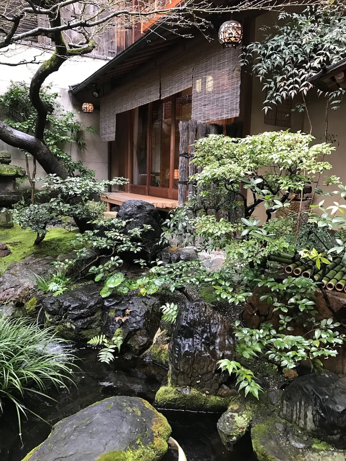 Visite privée d'un ryokan à Kyoto.