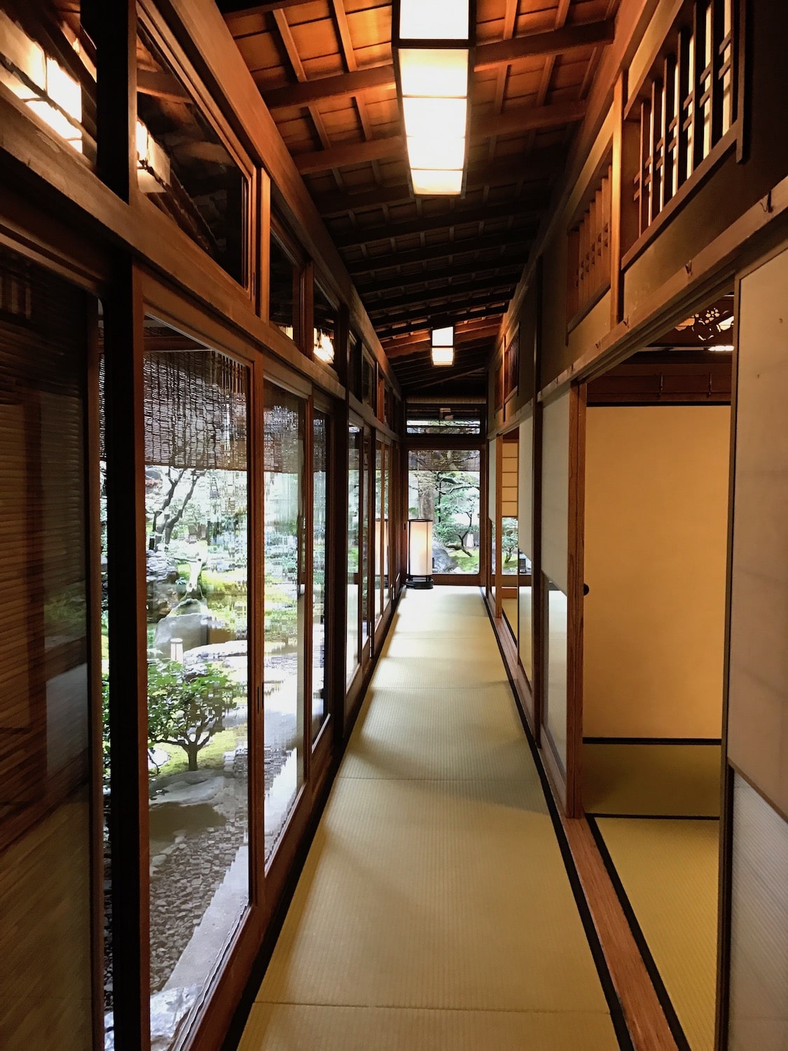 Couloir du ryokan de Kyoto.