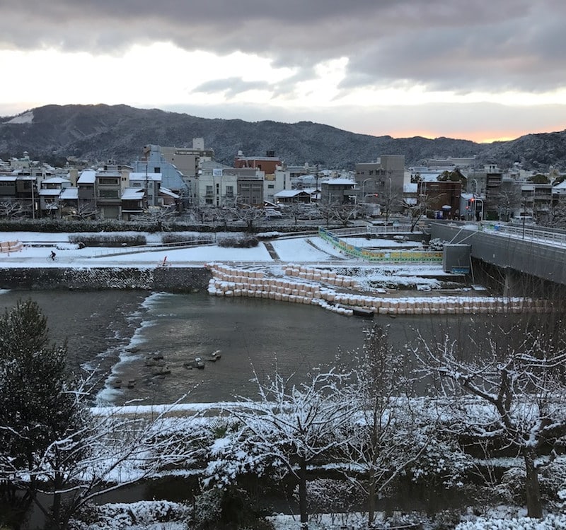 Kyoto sous la neige.