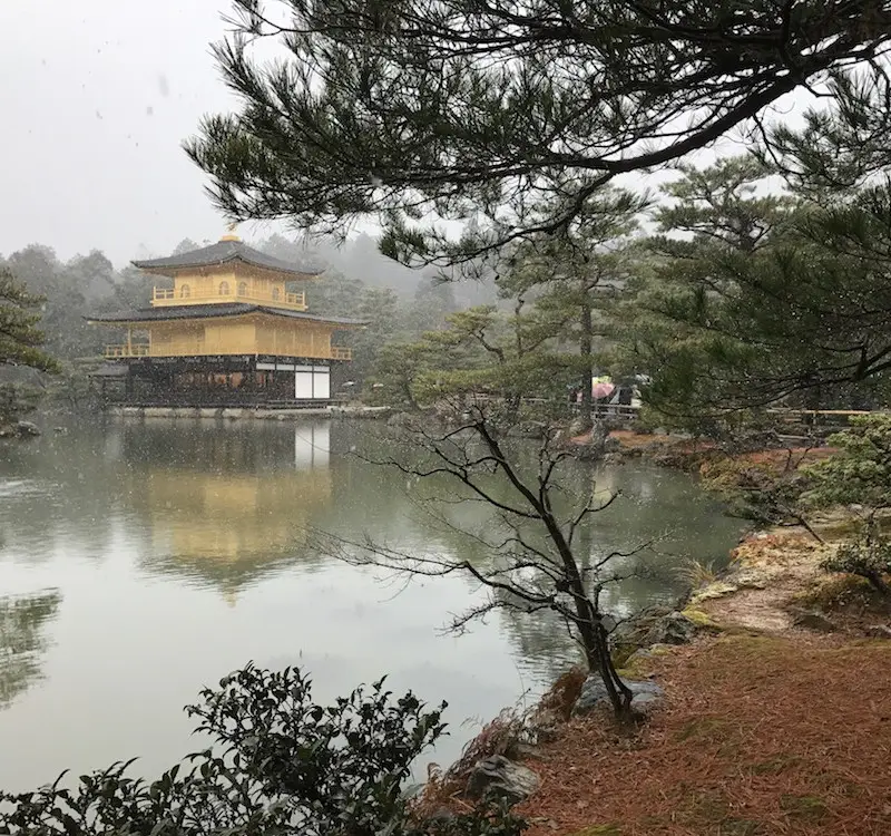 Golden temple sous la neige.