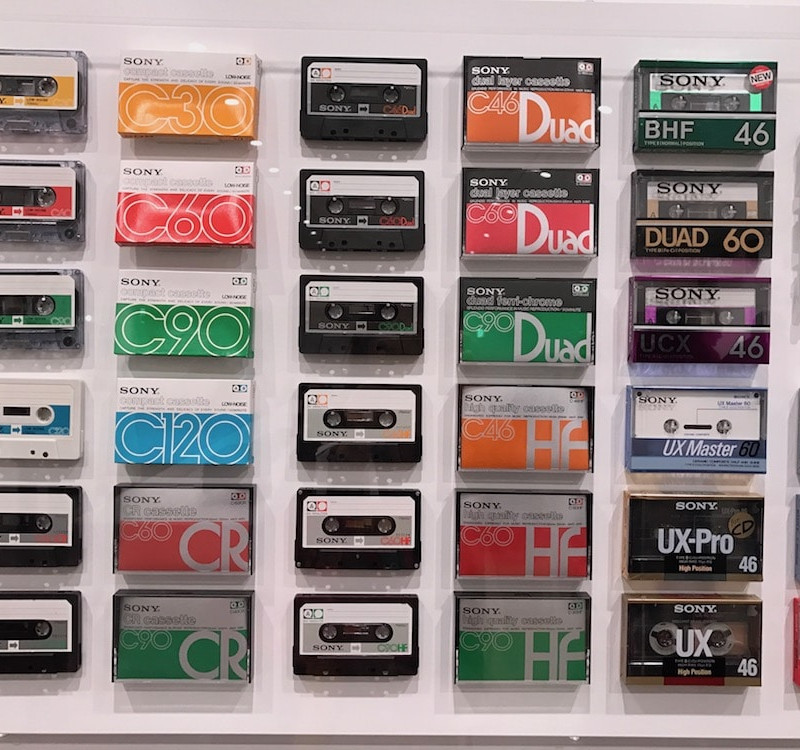 Cassettes Sonyau musée.