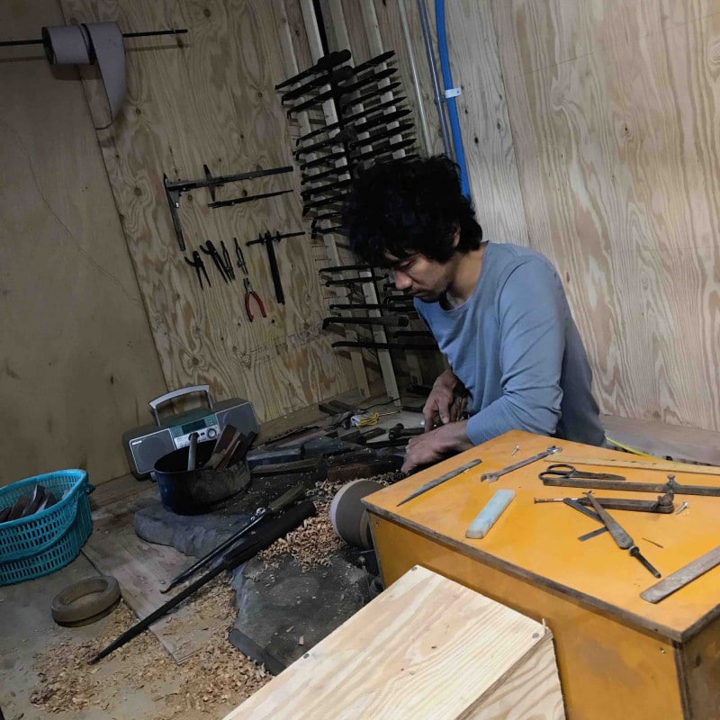 Sculpteur de bois japonais.