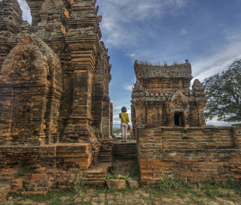 Temple près de l'Amanoi au Vietnam.