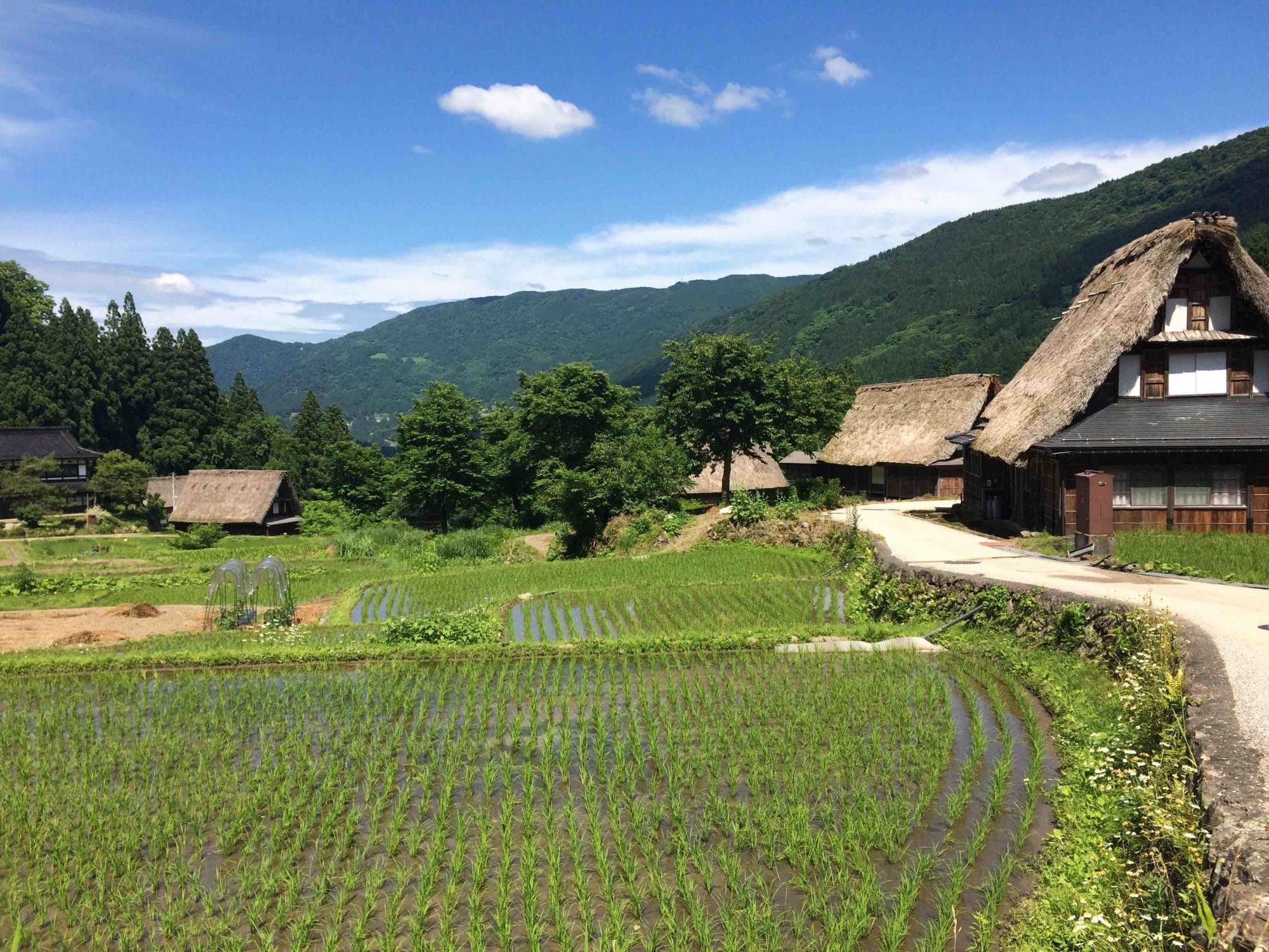 Village Gokayama au Japon.