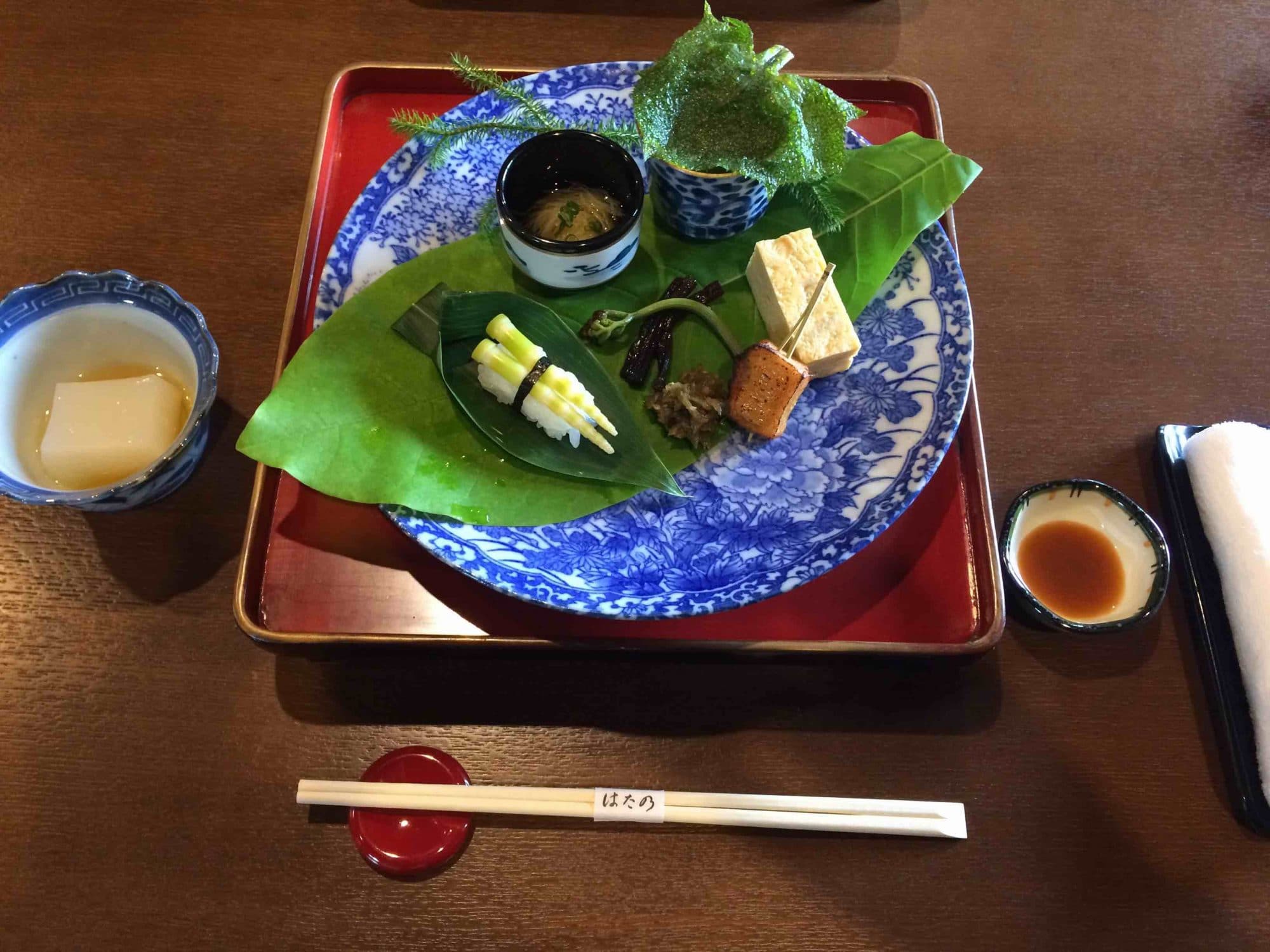 Cuisine typique Kaiseki.